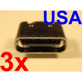 Unbranded USB Type-C  Charging Port for Sony SRS-XB33 Bluetooth Wireless Speaker USA - 3 Replacement Port Type-C USB Power Sync Jack Part