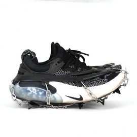 Crampons portable non-slip urban snowy and icy roads pouch orange 10ea