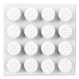 Scotch White Adhesive Bumper Pads 40 PCS, Self-Stick Rubber Pads 3/8" Round, Cabinet Door Rubber Bumpers, Designed to Protect Cabinets and Drawers, Sound Dampening, White (BP959-40NA)
