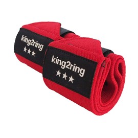 king2ring Wrist Wraps 23.6 inches (60 cm), PK360 Strong, Heavy Duty Models (Red)