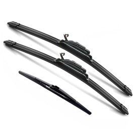 3Pcs Lexus RX350, Lexus RX450h Windshield Wiper Blades 2010 2011 2012 2013 2014 2015, Original Equipment Automotive Replacement Windshield Wiper Blades for My Car- 26"/22"/16" (Set of 3) U/J HOOK