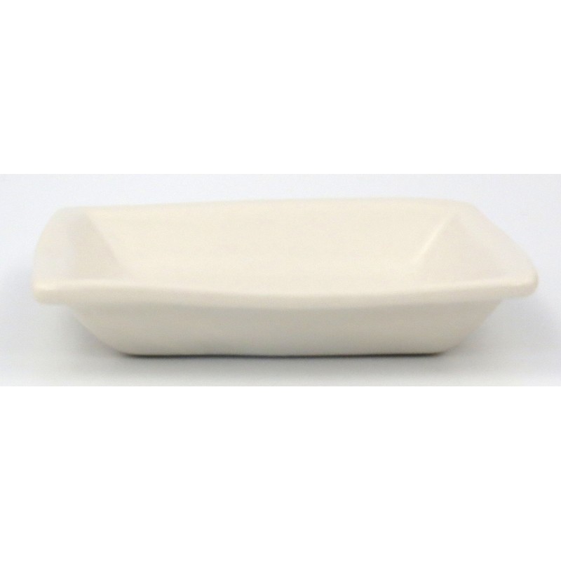 Hasamiyama 24256 Nishiyama Flower Square Plate, S, Red