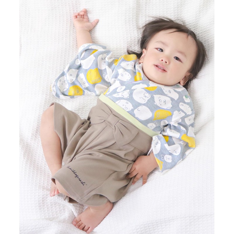 Kyoetsu Rompers, Hakama, Girls, Boys, Coveralls, Baby, Sumikko Gurashi, saxon