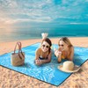 AISPARKY Beach Blanket Waterproof Sandproof, Oversized Large Beach Mat 79"