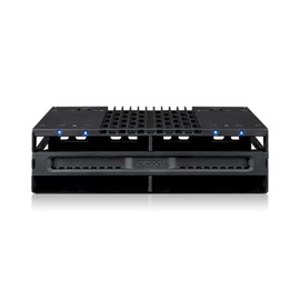 ICY DOCK Tray-Less 4X 2.5 SAS/SATA SSD/HDD Mobile Rack for 5.25" Bay | flexiDOCK MB024SP-B