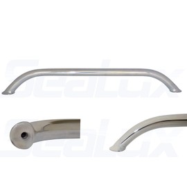 SeaLux Deluxe Elliptical Polished Stainless Steel Boat Grab Rail/Handle/Handrail Center to Center 9", 12", 16", 18" (13.25)
