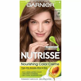 Garnier Nutrisse Nourishing Hair Color #61 Mochaccino Light Ash Brown 1 Count