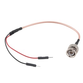 YILIANDUO BNC Test Leads 50 ohm BNC Male to Dual 2Pin DU Pont Test Connector RG316 Cable with 2.54mm DU Pont Male Pigtail Wire Test Leads Cable (Red+Black)