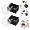 IWOWHERO Precision Eyebrow Pencil Sharpener Dual Hole Design Makeup Pencil