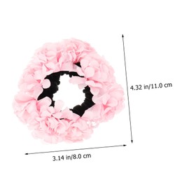 Ipetboom 3 Pcs Elegant Women Girls Ponytail Holders Hair Tie Hair Rope Stretch Elastic Band for Wedding