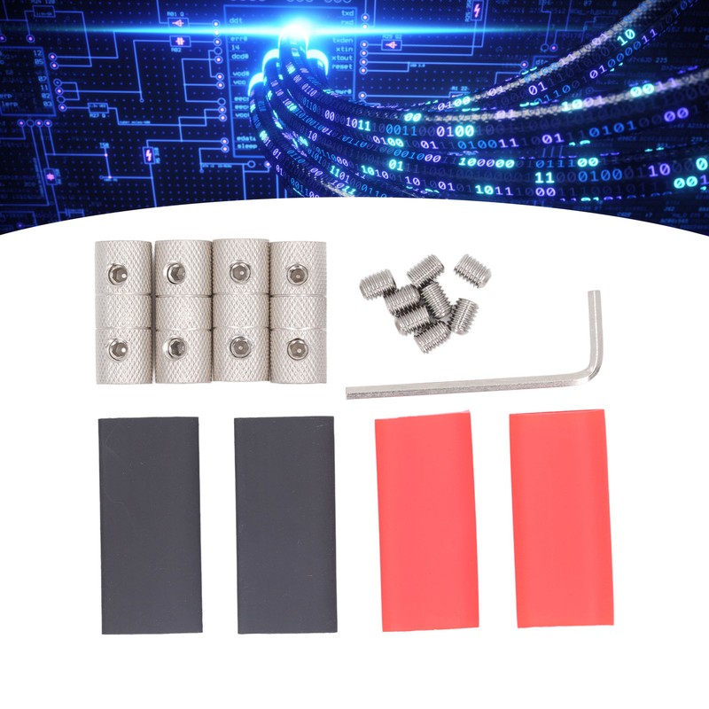 4 Gauge Wire Connectors Kit Brass for Car Audio Splice