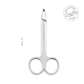 TITANIA Toenail Scissors (11 cm) • Extra Sharp Nail Scissors Especially for Toenails • Toenail Nail Scissors • Scissors for Foot Care & Pedicure • Stainless Steel