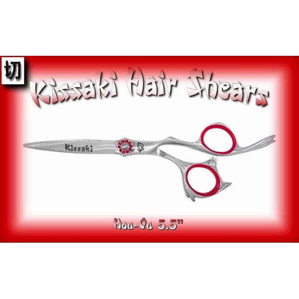 Kissaki Pro Hair 5.5" Hou-Ou Salon Hair Scissors Barber Hair Cutting Shears