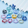 RINHOO FRIENDSHIP 6-16Pcs Colorful Chunky Rings Set for Women Trendy