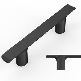 Amerdeco 10 Pack Matte Black Cabinet Pulls 3 Inch(76MM) Hole Centers Kitchen Cabinet Handles Hardware Kitchen Handles for Cabinets Cupboard Handles Drawer Pulls ZH0028