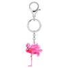 WEVENI Inspirational Flamingo Gifts for Women Girls Pink Flamingo Keychain
