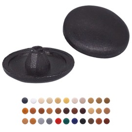 (Pack of 50 pcs) Pozi Screw Cover Caps 12 mm Diameter, Pozidriv Head Clip On Plastic Covers, Furniture Decorative Cap (50, Black S29)
