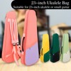 23-inch Ukelele Ukulele Uke Bag Backpack Case Simple Style Cotton