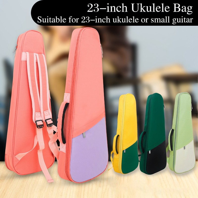 23-inch Ukelele Ukulele Uke Bag Backpack Case Simple Style Cotton