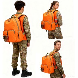 Mochila de caza resistente al agua TIANHAOPIJU 7026-3, naranja para niños y adultos