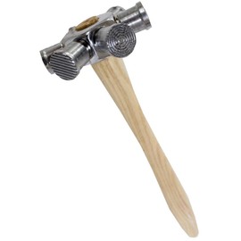 ToolUSA Premium 6-Pattern Texturing Hammer with 4" (10.2 cm) Chrome Vanadium Steel Bench Block