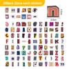 YSJCHEBS 200 Alphabet Stickers, Alphabet Graffiti Stickers, Retro Decorative Stickers,