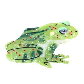 Funny Green Frog Hair Clip,Cute Acetate Hair Claw,Novelty Hair Clips for Women