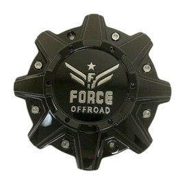 Wheel Center Caps Force Offroad Wheels C-A13 Gloss Black 8.5 Diameter