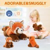 MorisMos Red Panda Stuffed Animal, Stuffed Mommy Red Panda Plush