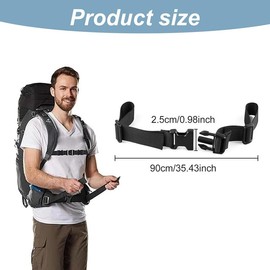 Adjustable Backpack Sternum Strap, 5Pcs Heavy Duty Backpack Chest Straps,Quick Release Sternum Straps with Slide D-Ring,Non-Slip Quick Release Backpack Sternum Strap for Hiking and Jogging