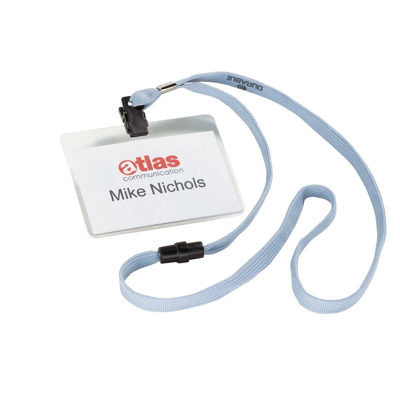 Durable Textile Name Badge Necklace Pack of 10