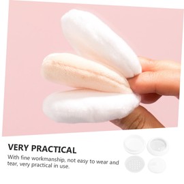 FOMIYES 2sets Portable Makeup Puff Box Washable Reusable Powder Puff Case Soft Body Powder for Loose Setting