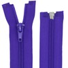 Plastic Spiral Zip 5 mm Separable (70 cm, Purple)