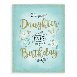 Piccadilly Greetings Piccadilly Greetings Modern Birthday Card Daughter - 8 x 6 inches