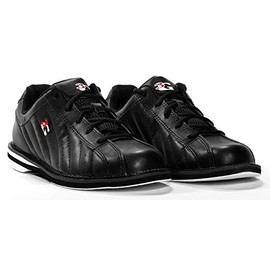 3G Kicks Unisex Black Bowling Shoes- Wide Width (10.5 W US, Black)