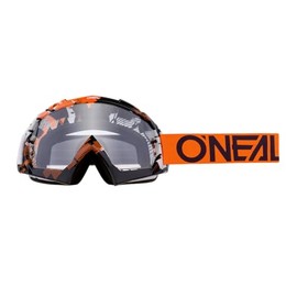 O'Neal B-10 Goggle Pixel Crossbrille Klar Motocross DH Downhill MX Anti-Fog Glas, 6024-30, Farbe orange