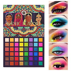 Paleta Sombras Sombras Maquillaje 48 Tonos Multicolor Ucanbe Exotic Flavor