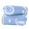 sense gnosis Blue Paisley Pattren Jacquard Hand Towels 100% Cotton