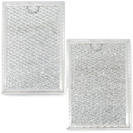 2Pcs Microwave Grease Filters Compatible with GE JVM7195SK6SS PNM9216SK5SS JVM7195EK5ES JNM7196DK5BB JVM7195DK5WW JNM7196SK6SS Microwave Oven Aluminum Filter Set Replacement Part