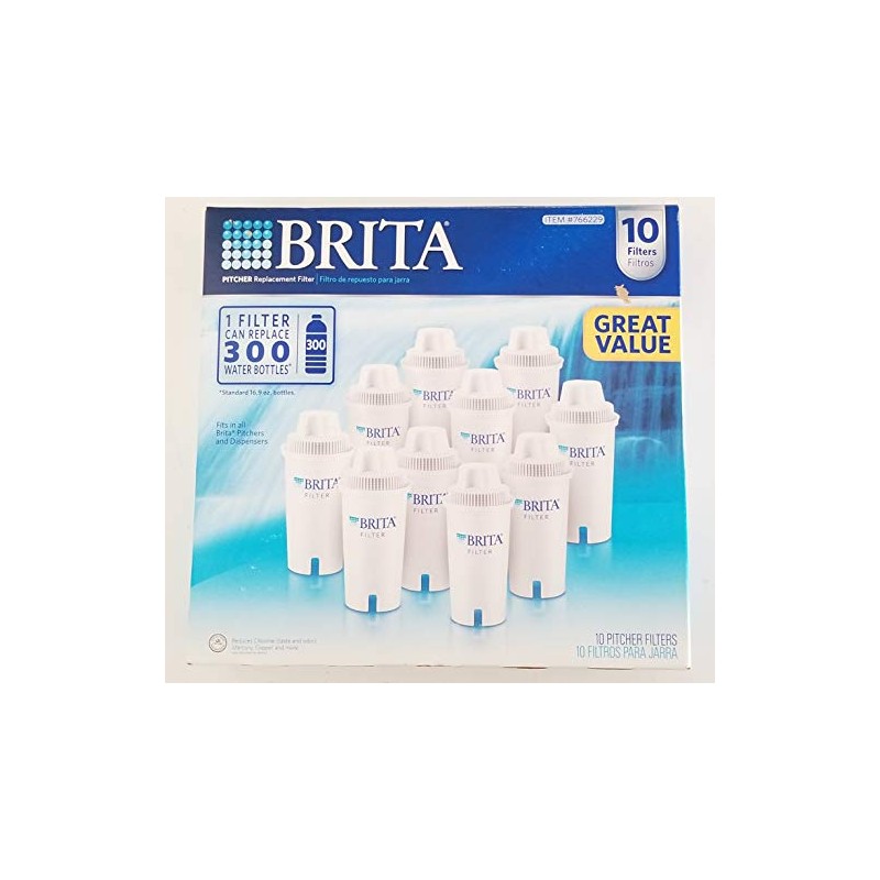 Brita Pitcher Replacement, 10 Filters