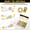 Siptenk 228PCS Brass Compression Sleeves Ferrules for Tube OD 1/2"