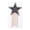 Tassel Star Badge Embroidered Sticker Crystal Iron on Patches,Rhinestone Applique