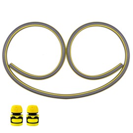 Short Hose Pipe, 1/2” Garden Hose Connectors Set, No Kink Reinforced Thicken Synthetic Rubber Garden Hose Pipes for Tap to Hose Reel (Hose Pipe 5m)