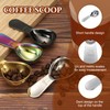 sourcing map 2Pcs Stainless Steel Coffee Scoop, 30ml Short Handle
