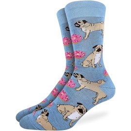 Good Luck Sock - Calcetines para hombre con bandera americana y Presidentes, para adultos, Shark Attack, X-Large