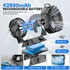 Misting Fan Portable 42800mAh Rechargeable with Remote Control, Camping Fan