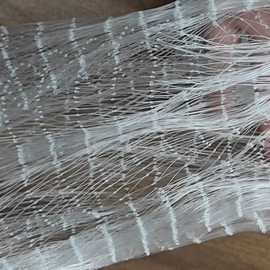 Fishing Cast Net 4ft-12ft Radius Saltwater Casting Nets for Bait Trap Fish Easy Throw Monofilament Line with Steel Chain Sinker 3/5 Inches Mesh Size -8FT