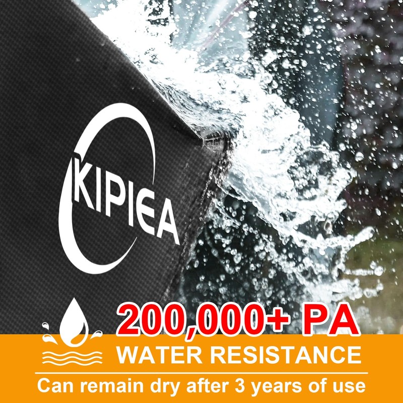 Kipiea 600D Outdoor Waterproof Square Hot Tub Cover Protector, Heavy