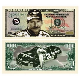 Pack of 10 - Dale Earnhardt Sr Million Dollar Novelty Bill Collectible