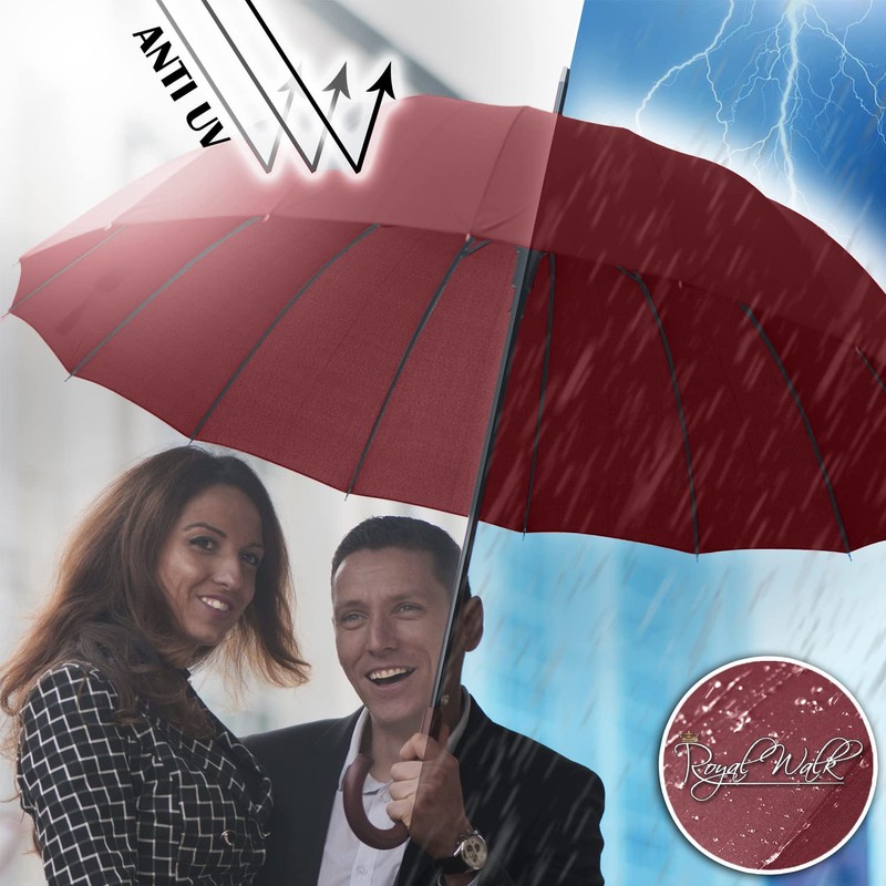Royal Walk Large Windproof Umbrella for 2 People, 54 Inch,